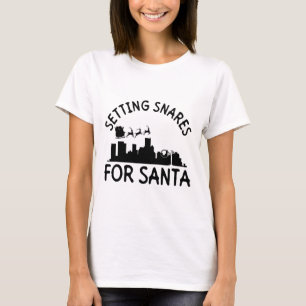 Setting Snares For Santa - Wire Snare Christmas T-Shirt