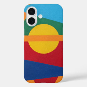 Setting Sun Abstract Art Phone Case