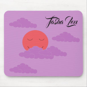Setting Sun with Purple Clouds: Lavender Mouse Pad