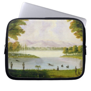 Setting up Camp of the Naval Survey Expedition, at Laptop Sleeve