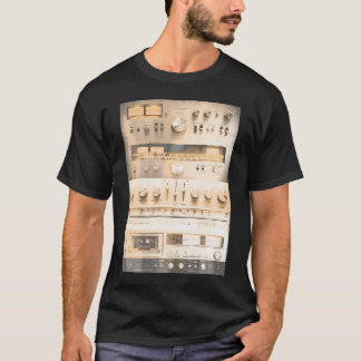 Setup Audio Hifi Sound System Mixed Media Collage T-Shirt