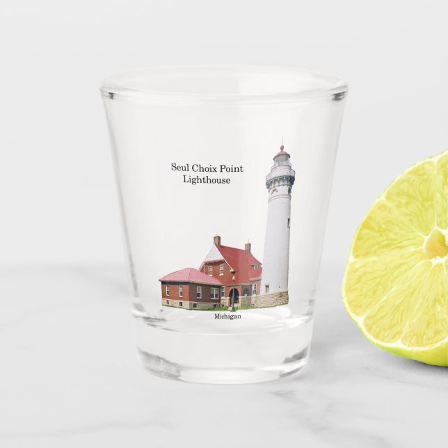 Seul Choix Point Lighthouse shot glass (Front)