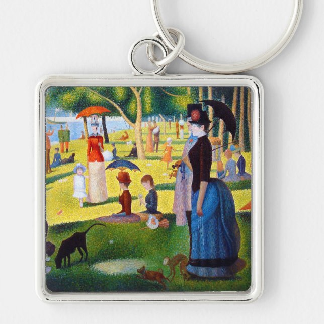 Seurat: A Sunday at La Grande Jatte Key Ring (Front)