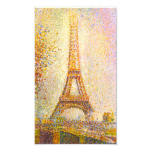 Seurat Eiffel Tower Print