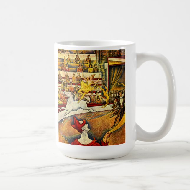 seurat Painting - The Circus Coffee Mug (Right)
