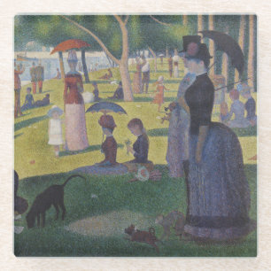 Seurat Sunday La Grande Jatte Fine Art Glass Coaster