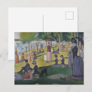 Seurat Sunday La Grande Jatte Fine Art Postcard