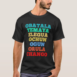 Seven African Spirits Orisha Santeria Cuba Yoruba  T-Shirt