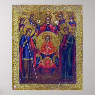 Seven Archangels Eastern Orthodox Christian Poster