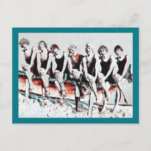 Seven Bathing Beauty Pals Postcard