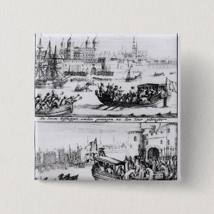 Seven Bishops Go to the Tower, 1688 15 Cm Square Badge