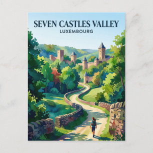 Seven Castles Valley, Septfontaines, Guttland, Lux Postcard