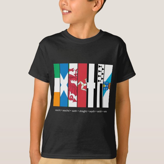 Seven Celtic Nations Dark Shirt (Front)