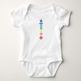 Seven Chakras 7 Baby Bodysuit