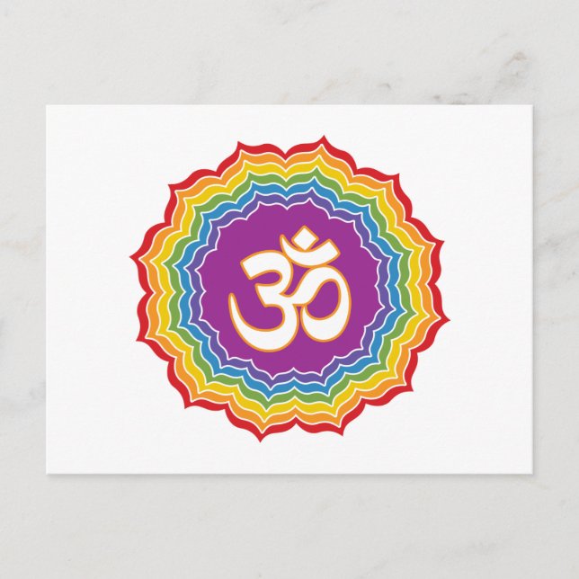 Seven Chakras Colours Postcard (Front)