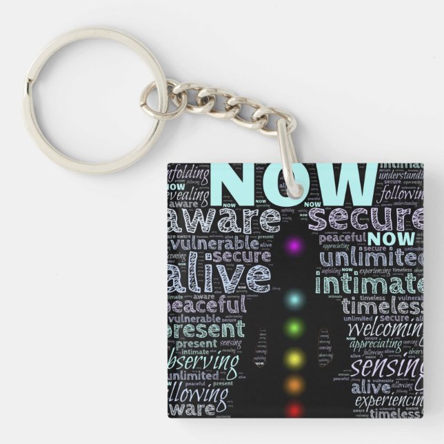 Seven chakras key ring (Front)