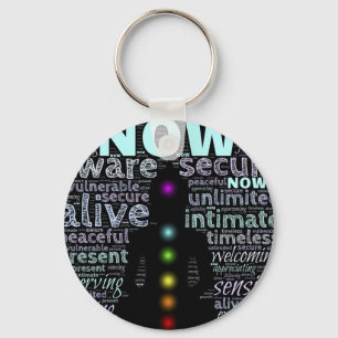 Seven chakras keychain