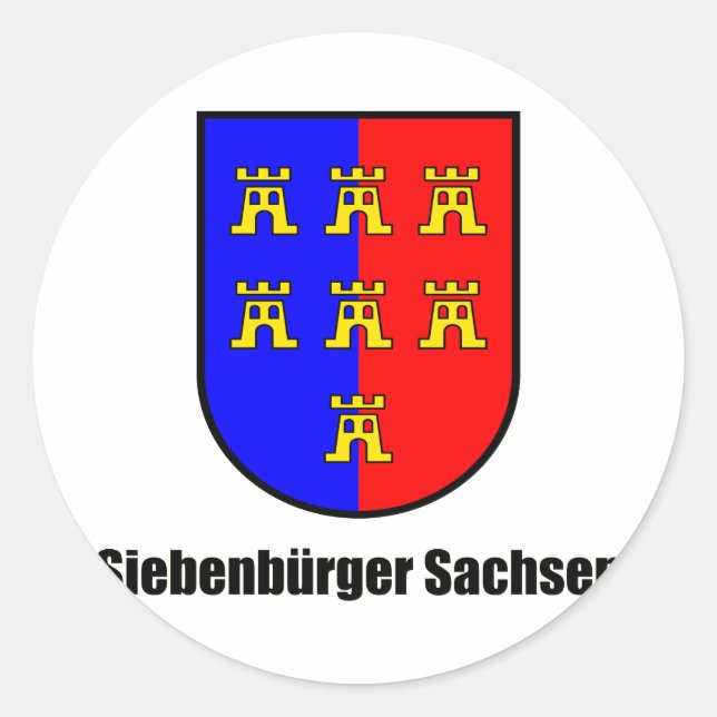 seven citizens of Saxony Classic Round Sticker (Front)