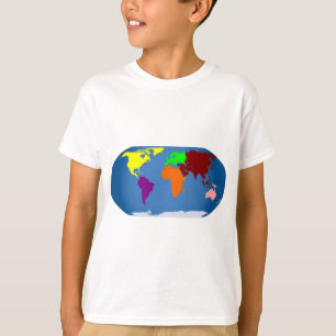 Seven Continents Coloured T-Shirt