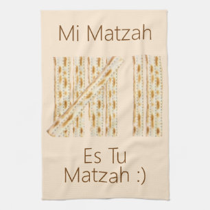Seven Days of Matzah Tea Towel