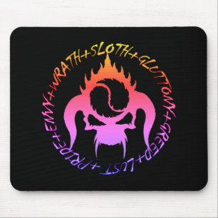 Seven deadly sins mouse pad