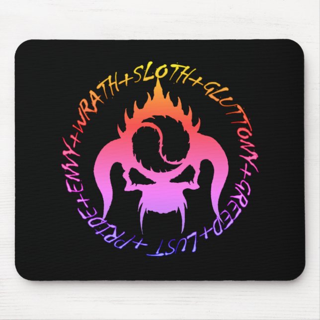 Seven deadly sins  mouse pad (Front)