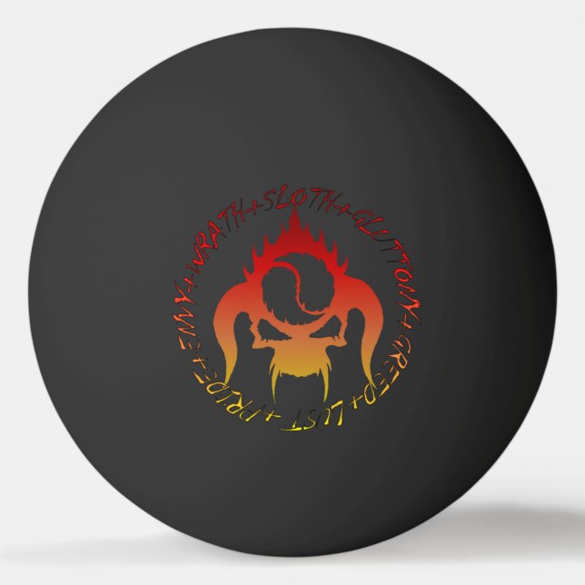 Seven deadly sins ping pong ball (Front)