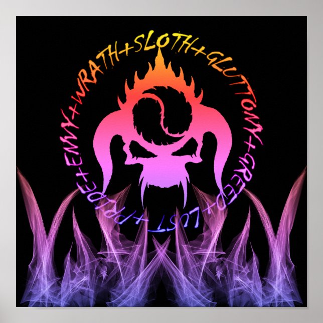 Seven deadly sins poster (Front)