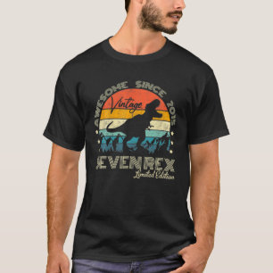 Seven Dinosaur 7 Year Old 2015 Seven Rex 7Th Birth T-Shirt