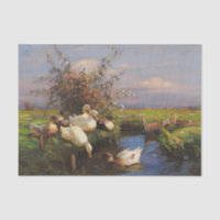 Seven Ducks at the Ditch by Alexander Koester