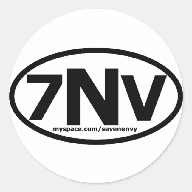 Seven Envy Country Code Sticker (Front)