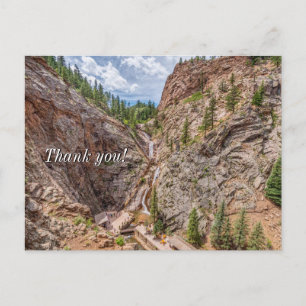 Seven Falls Colorado Thank You Postcard