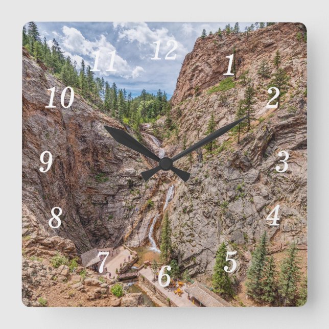 Seven Falls Colorado Wall Clock (Front)