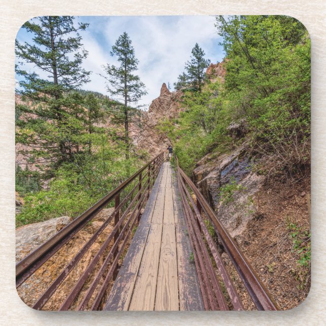 Seven Falls Walkway Bridge Coaster Set (Front)