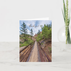 Seven Falls Walkway Bridge Thank you Card