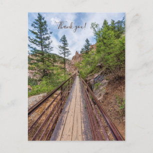 Seven Falls Walkway Bridge Thank you Postcard