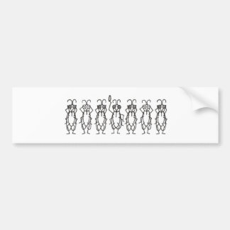 Seven Flies Bumper Sticker