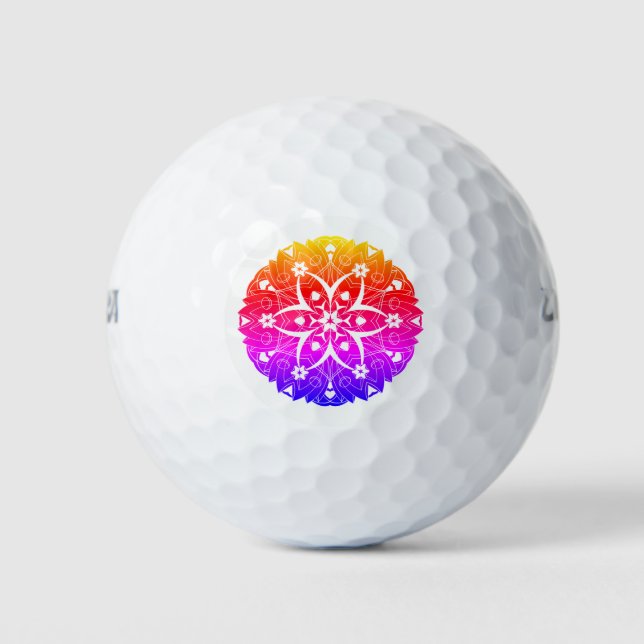 Seven Flowers Golf Balls (Front)