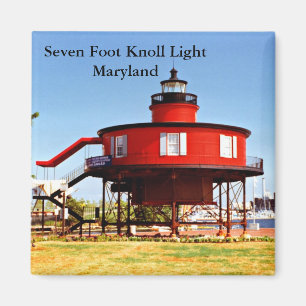 Seven Foot Knoll Light, Maryland Magnet