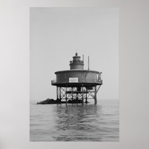 Seven Foot Knoll Lighthouse Poster