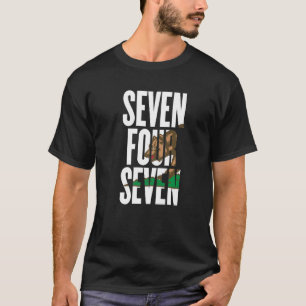 Seven Four Seven 747 Area Code California Los Ange T-Shirt