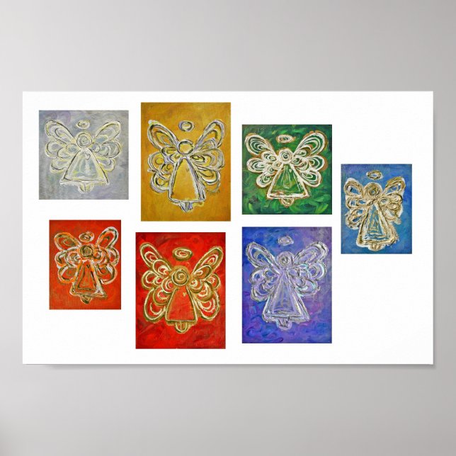 Seven Guardian Angel Poster Art Prints (Front)