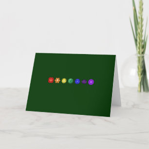 Seven Horizontal Chakras Card