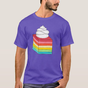 Seven Layer Retro Rainbow Gelatin Salad Dessert T-Shirt