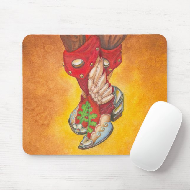 Seven League Boots Mouse Pad (With Mouse)