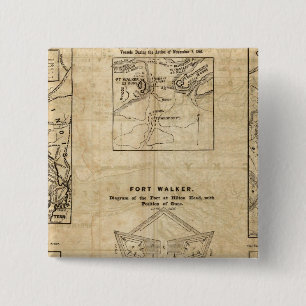 Seven maps from the New York Herald 15 Cm Square Badge