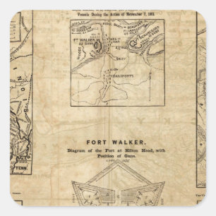 Seven maps from the New York Herald Square Sticker