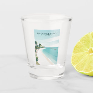 Seven Mile Beach Jamaica Shot Glass