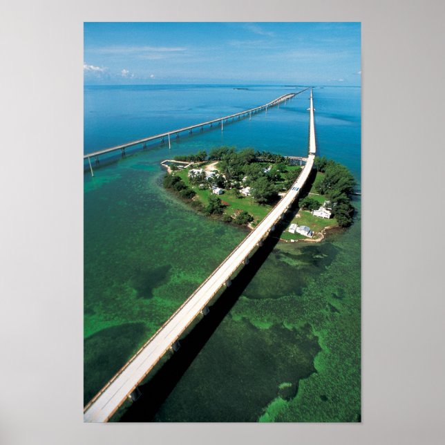 Seven Mile Bridge and Pigeon Key, Florida Keys Poster (Front)