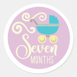 Seven Months Stickers